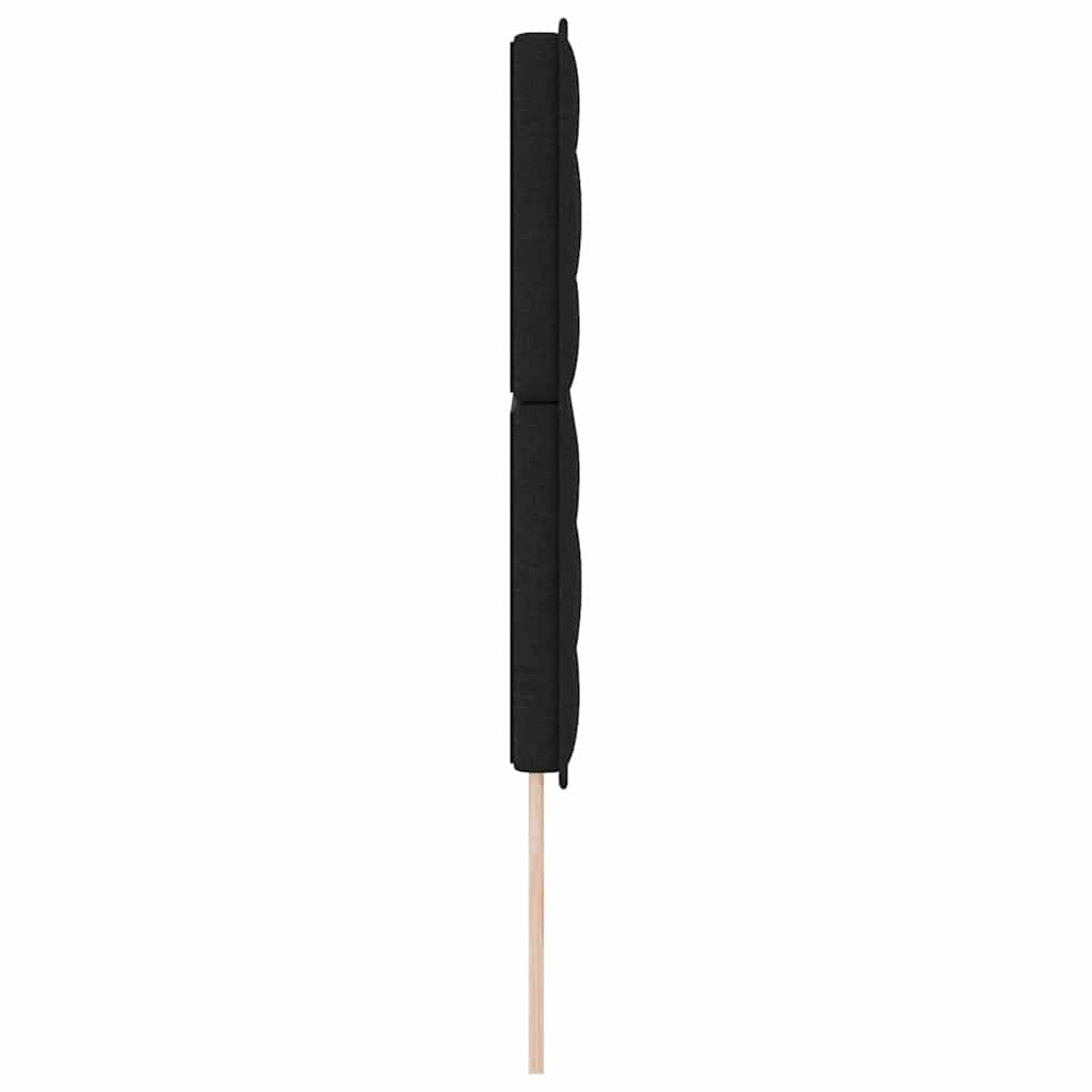 vidaXL LED Kopfteil mit LED-Lichtleisten Schwarz 144 cm Polyester