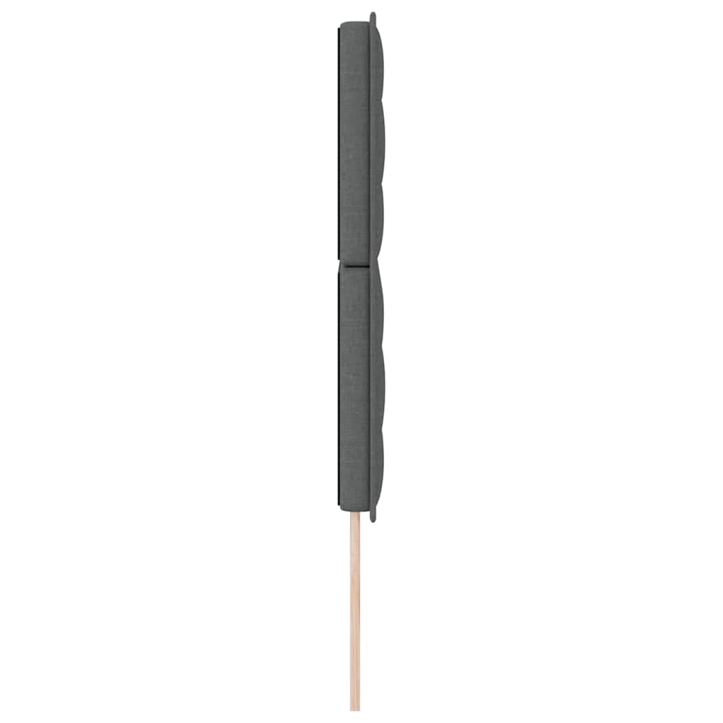 vidaXL LED Kopfteil mit LED-Lichtleisten Dunkelgrau 160 cm Polyester