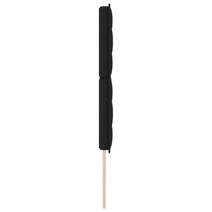 vidaXL LED Kopfteil mit LED-Lichtleisten Schwarz 160 cm Polyester