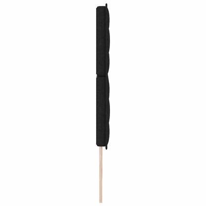 vidaXL LED Kopfteil mit LED-Lichtleisten Schwarz 180 cm Polyester
