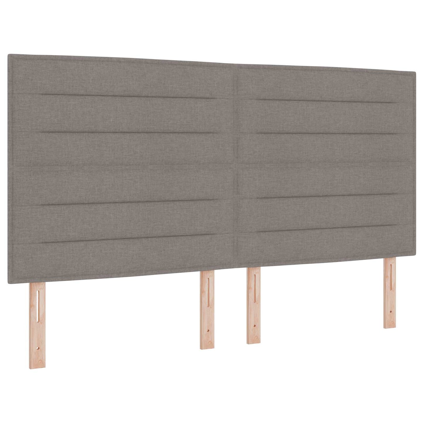 vidaXL LED Kopfteil mit LED-Lichtleisten Taupe 180 cm Polyester