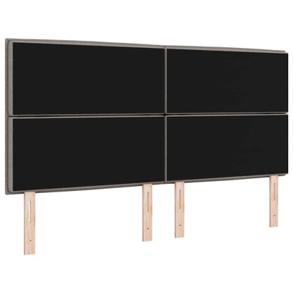 vidaXL LED Kopfteil mit LED-Lichtleisten Taupe 180 cm Polyester