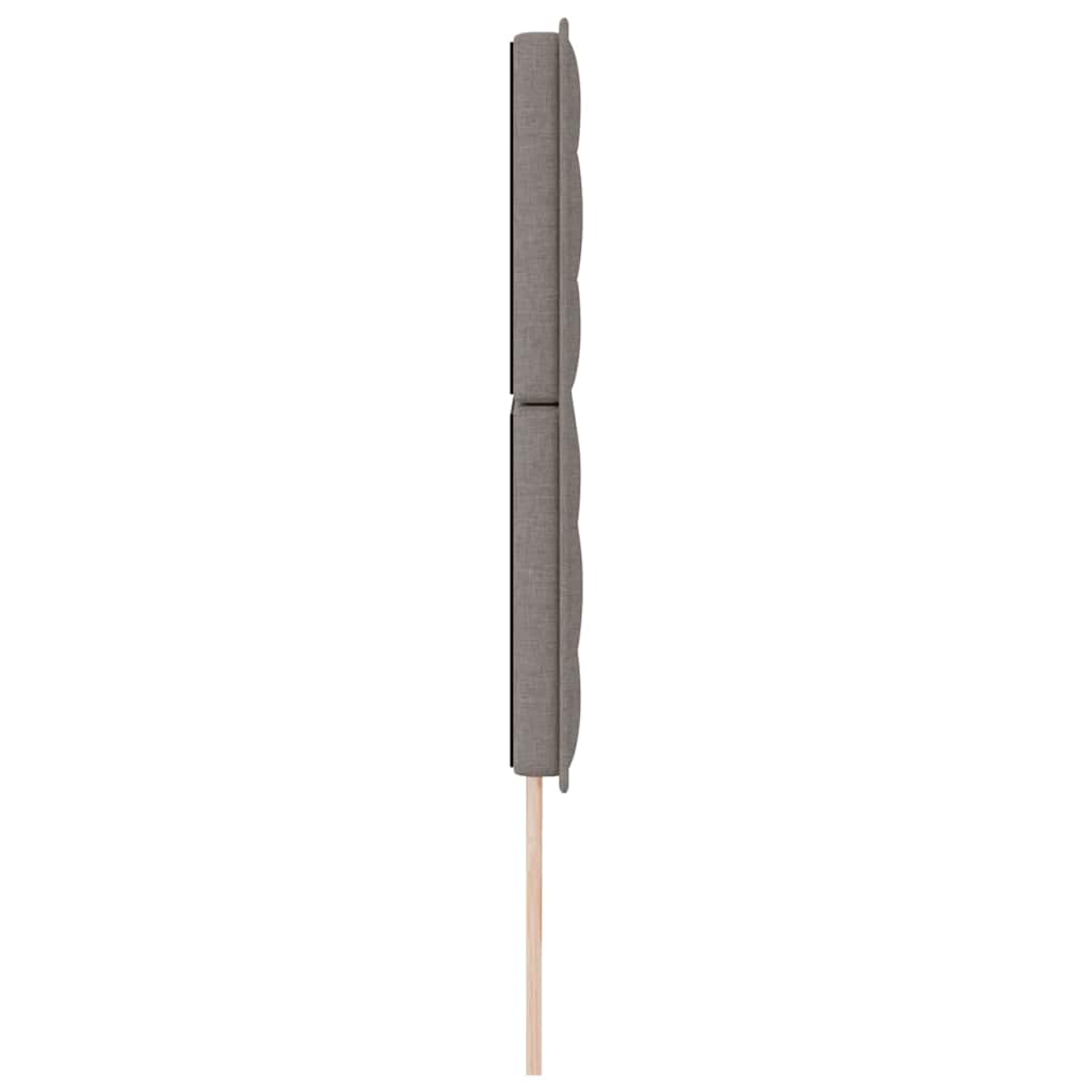 vidaXL LED Kopfteil mit LED-Lichtleisten Taupe 180 cm Polyester