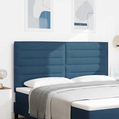 vidaXL LED Kopfteil mit LED-Lichtleisten Blau 180 cm Polyester