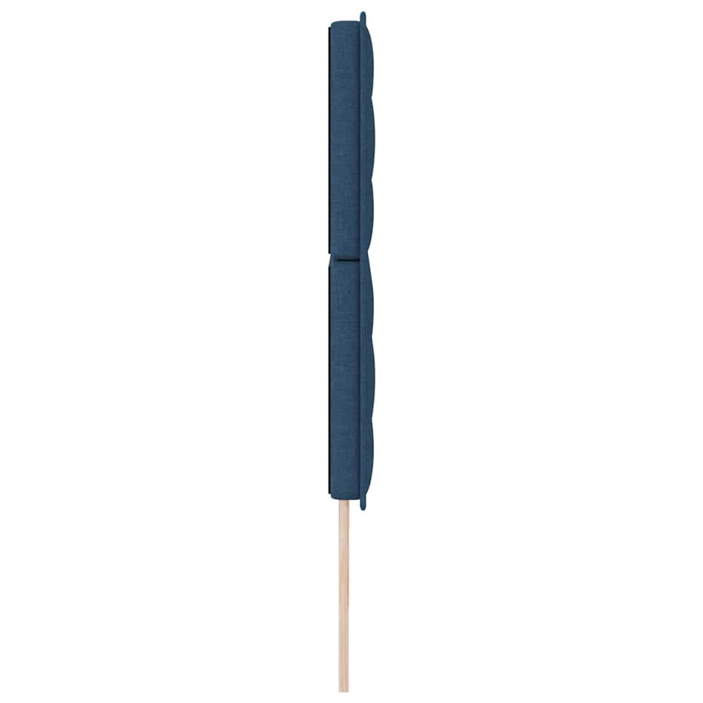 vidaXL LED Kopfteil mit LED-Lichtleisten Blau 180 cm Polyester