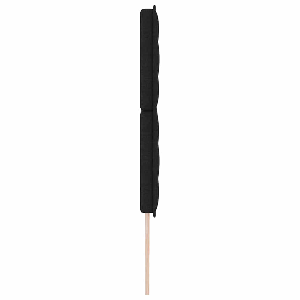 vidaXL LED Kopfteil mit LED-Lichtleisten Schwarz 200 cm Polyester