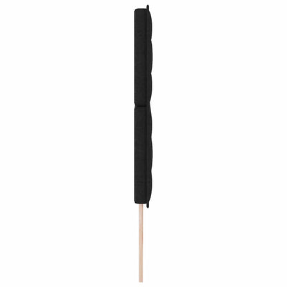 vidaXL LED Kopfteil mit LED-Lichtleisten Schwarz 200 cm Polyester