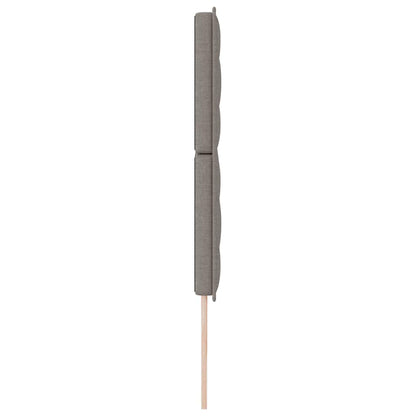 vidaXL LED Kopfteil mit LED-Lichtleisten Taupe 200 cm Polyester