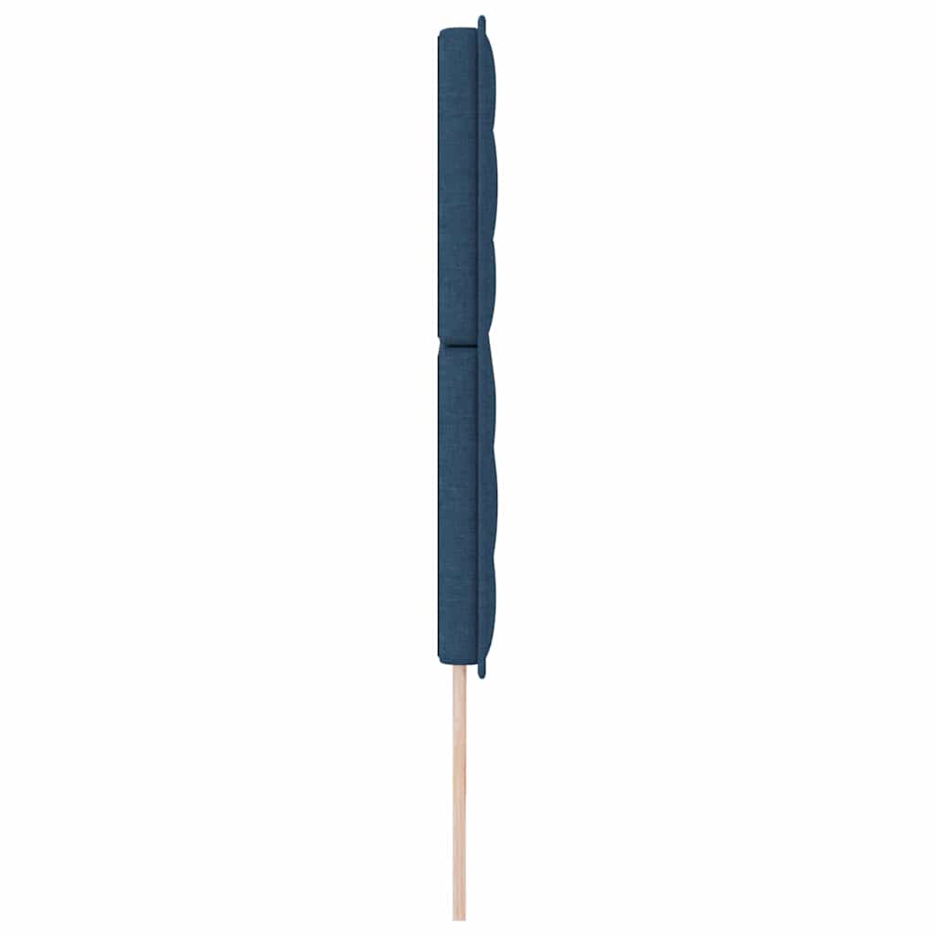 vidaXL LED Kopfteil mit LED-Lichtleisten Blau 200 cm Polyester
