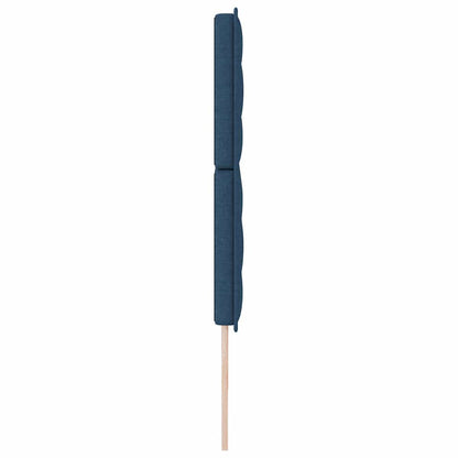 vidaXL LED Kopfteil mit LED-Lichtleisten Blau 200 cm Polyester