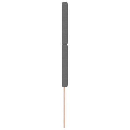 vidaXL LED Kopfteil mit LED-Lichtleisten Hellgrau 80 cm Polyester