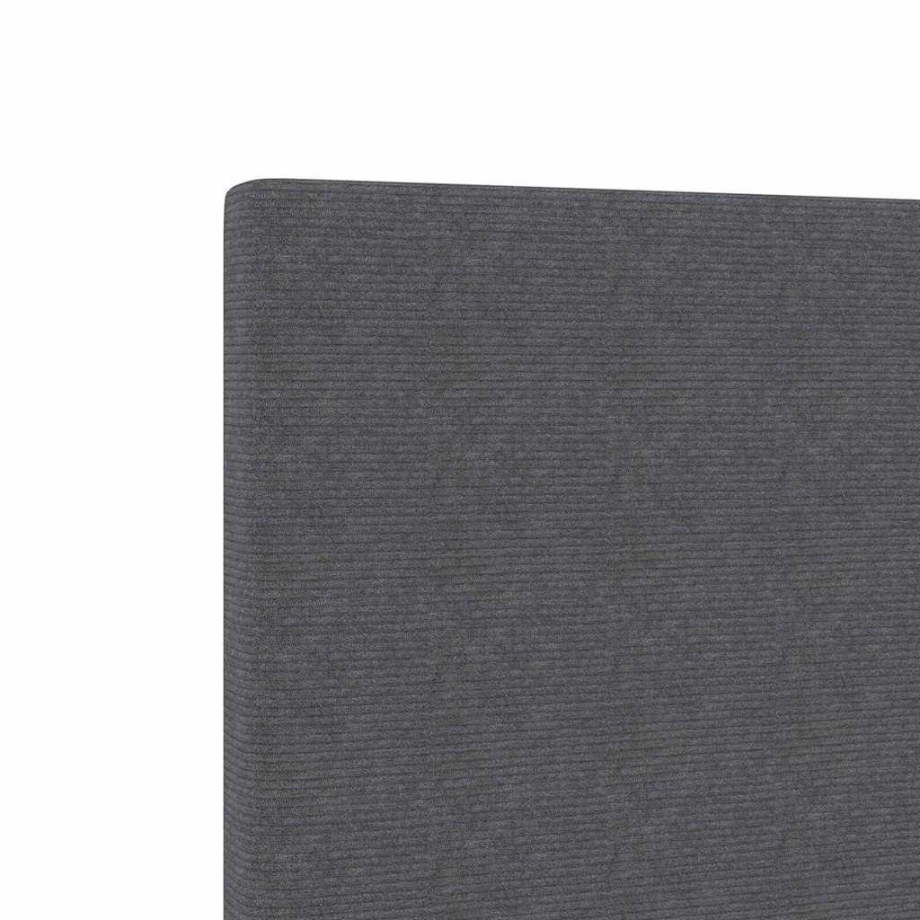 vidaXL LED Kopfteil mit LED-Lichtleisten Dunkelgrau 144 cm Polyester