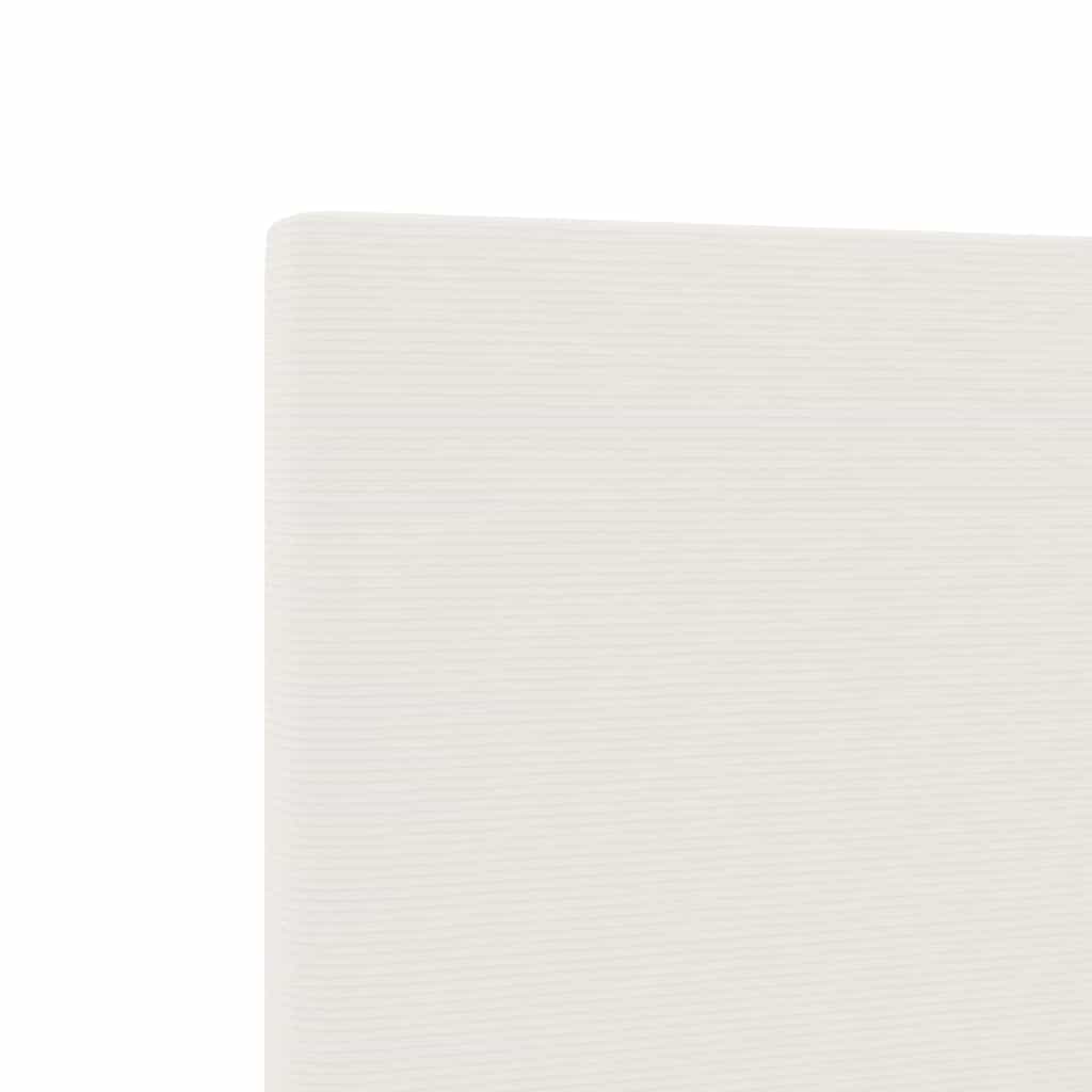 vidaXL LED Kopfteil mit LED-Lichtleisten Creme 144 cm Polyester