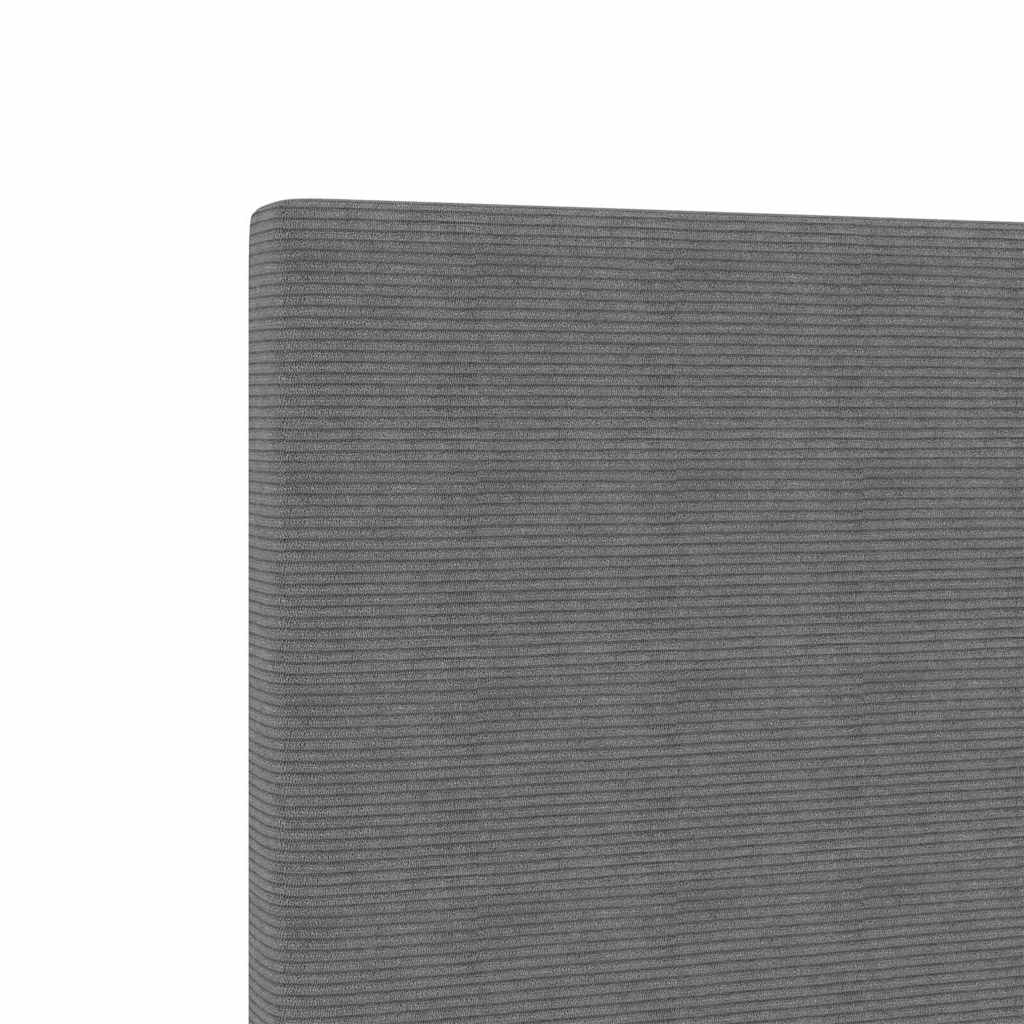 vidaXL LED Kopfteil mit LED-Lichtleisten Hellgrau 160 cm Polyester