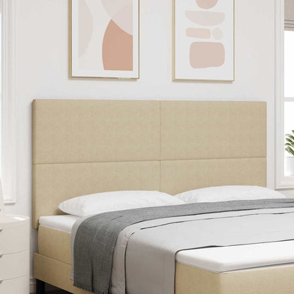 vidaXL Tête de lit à LED avec bandes lumineuses Gris-vert 180 cm Polyester