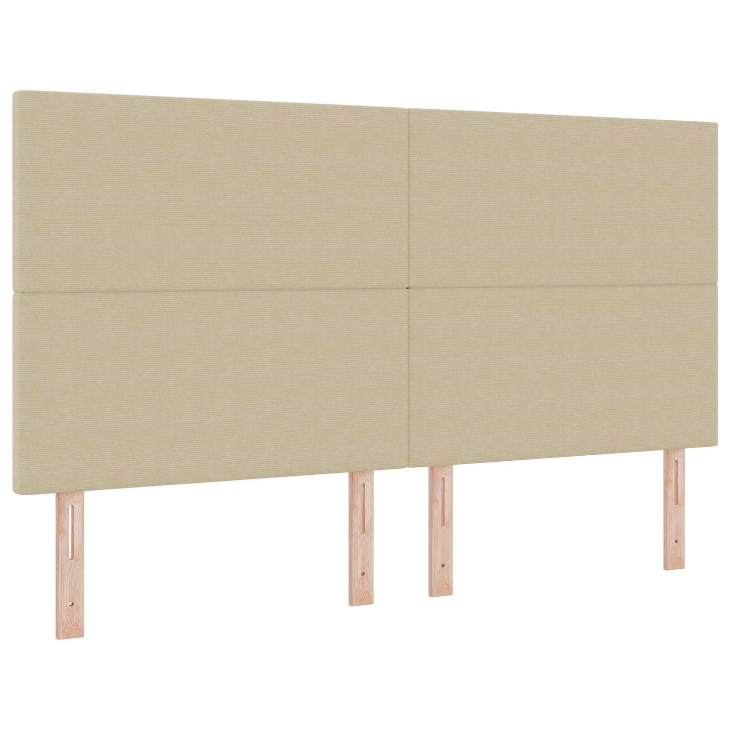 vidaXL Tête de lit à LED avec bandes lumineuses Gris-vert 180 cm Polyester