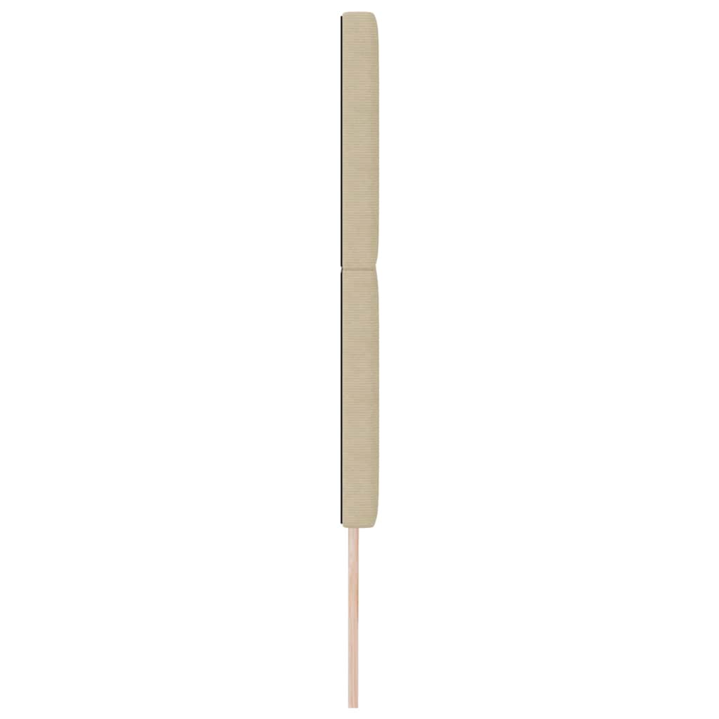 vidaXL Tête de lit à LED avec bandes lumineuses Gris-vert 180 cm Polyester