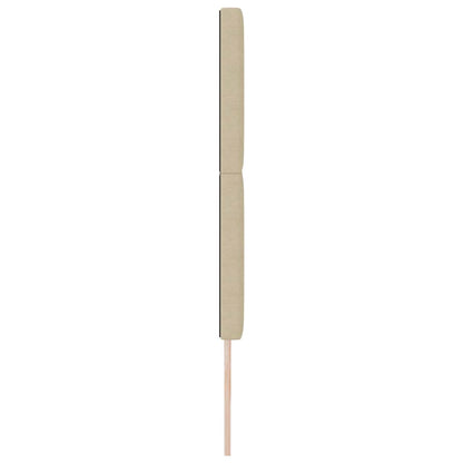 vidaXL Tête de lit à LED avec bandes lumineuses Gris-vert 180 cm Polyester