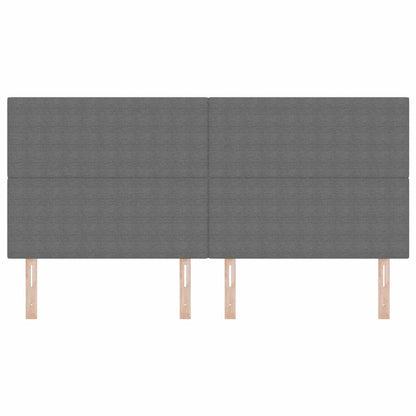 vidaXL Tête de lit LED avec bandes lumineuses LED Gris clair 200 cm Polyester