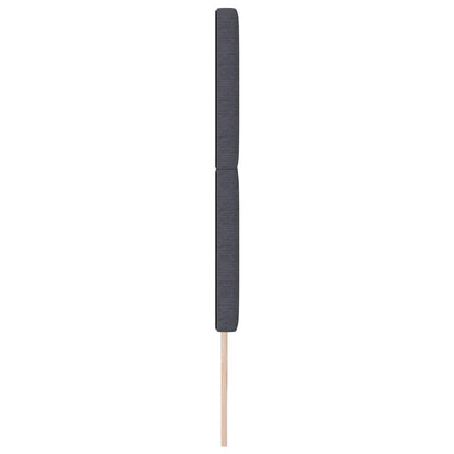 vidaXL Tête de lit LED avec bandes lumineuses LED Gris foncé 200 cm Polyester