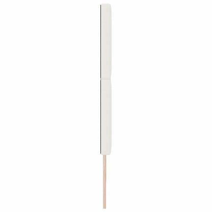 vidaXL LED Kopfteil mit LED-Lichtleisten Creme 200 cm Polyester