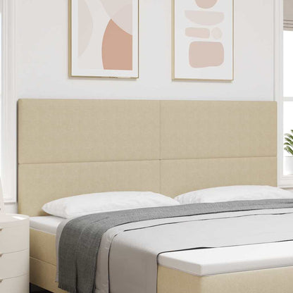 vidaXL Tête de lit à LED avec bandes lumineuses à LED Gris-Vert 200 cm Polyester