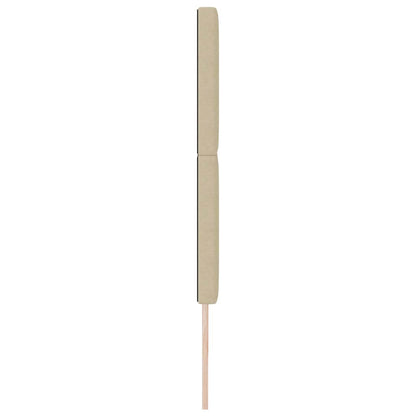 vidaXL Tête de lit à LED avec bandes lumineuses à LED Gris-Vert 200 cm Polyester