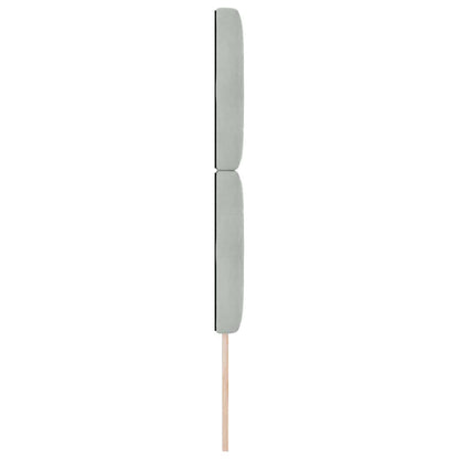 vidaXL Tête de lit avec bandes lumineuses LED Gris clair 80 cm Polyester