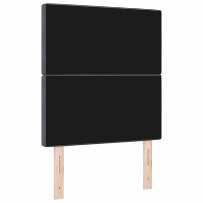 vidaXL Tête de lit à LED avec bandes lumineuses à LED Gris foncé 80 cm Polyester