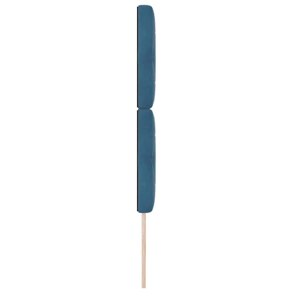 vidaXL Tête de lit à LED avec bandes lumineuses LED Bleu foncé 80 cm Polyester