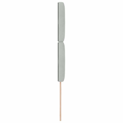vidaXL Tête de lit avec bandes LED Gris clair 100 cm Polyester