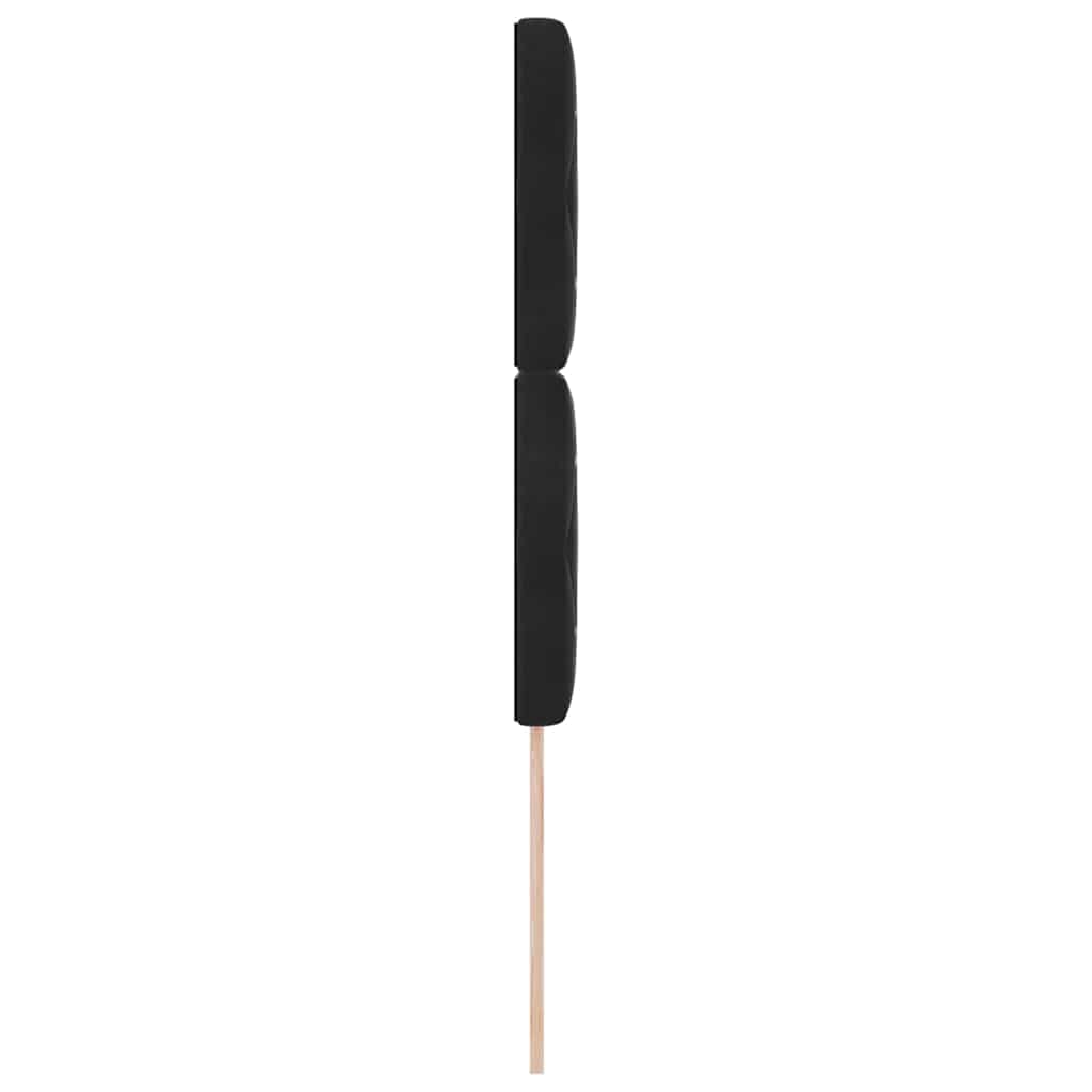 vidaXL Tête de lit LED avec bandes lumineuses LED Noir 100 cm Polyester