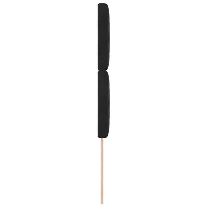 vidaXL Tête de lit LED avec bandes lumineuses LED Noir 100 cm Polyester