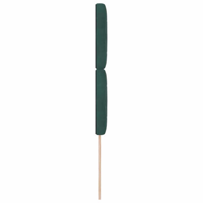 vidaXL Tête de lit à LED avec bandes lumineuses LED Vert foncé 100 cm Polyester
