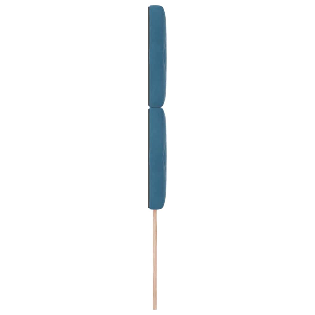 vidaXL Tête de lit à LED avec bande LED bleu foncé 100 cm polyester