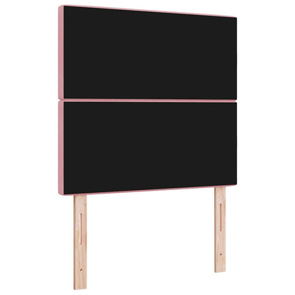 vidaXL Tête de lit à LED avec bandes lumineuses LED rose 100 cm polyester