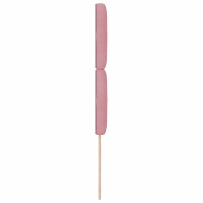 vidaXL Tête de lit à LED avec bandes lumineuses LED rose 100 cm polyester