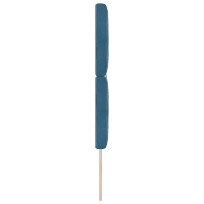 vidaXL Tête de lit à LED avec bandes lumineuses LED bleu foncé 144 cm polyester