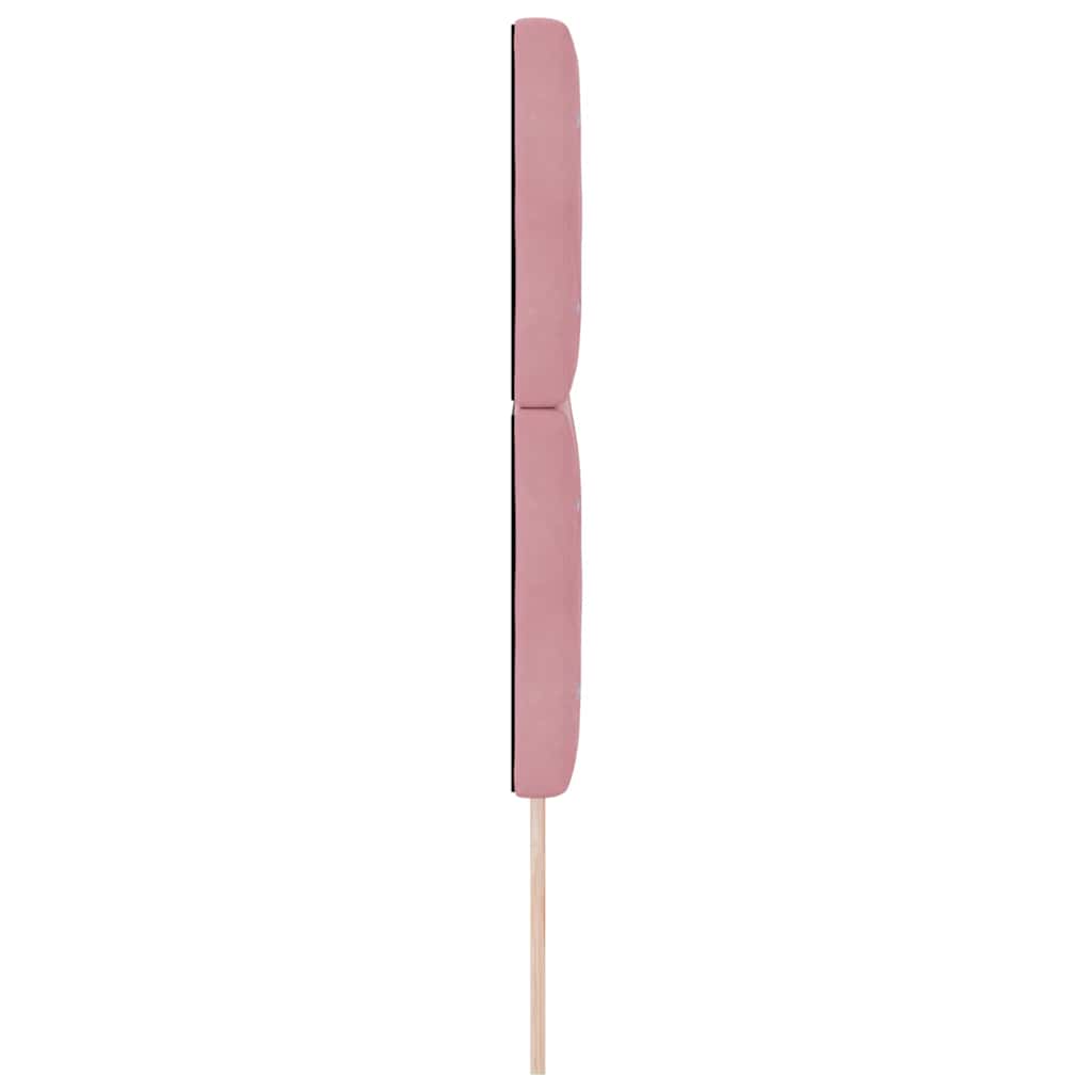 vidaXL Tête de lit à LED avec bande lumineuse LED rose 144 cm Polyester