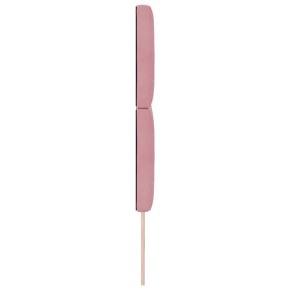 vidaXL Tête de lit à LED avec bande lumineuse LED rose 144 cm Polyester