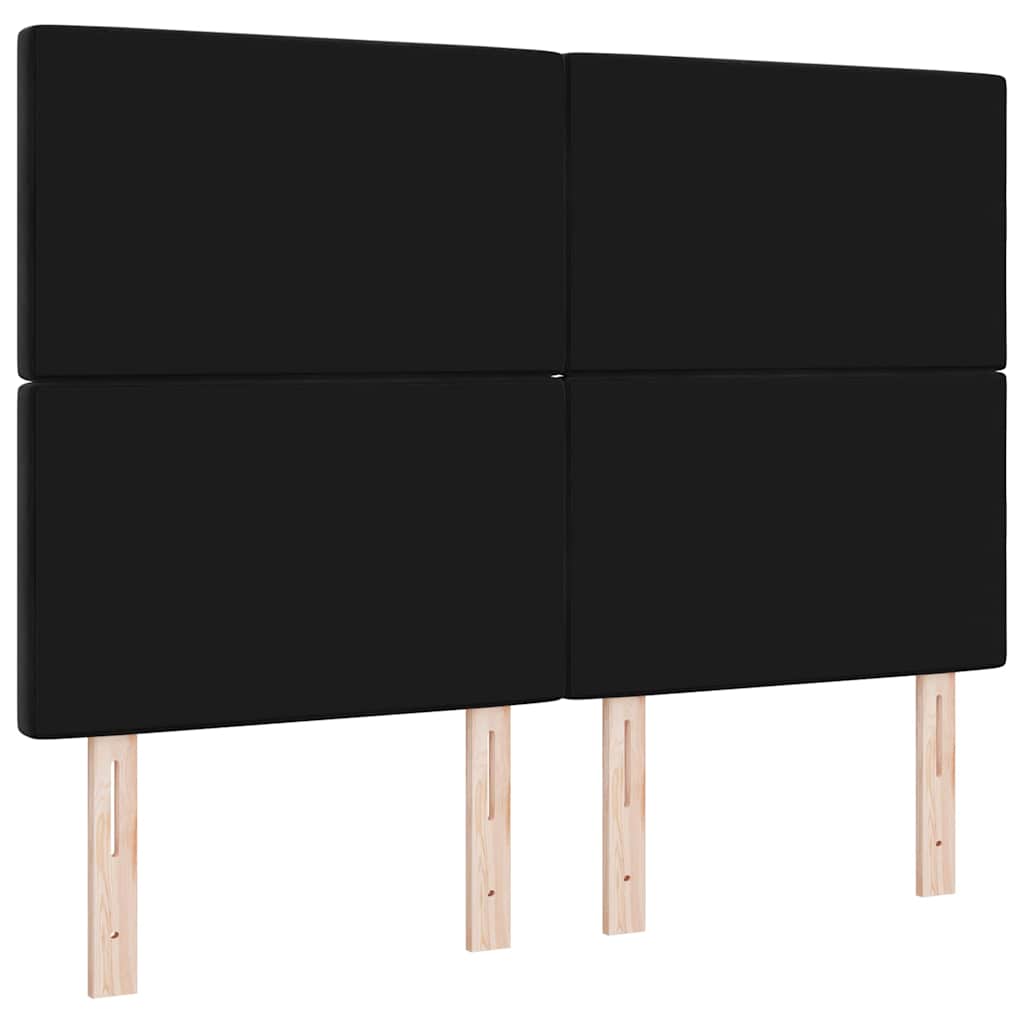 vidaXL LED Kopfteil mit LED-Lichtleisten Schwarz 160 cm Polyester
