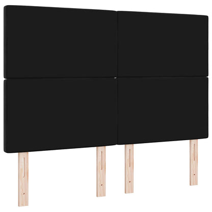 vidaXL LED Kopfteil mit LED-Lichtleisten Schwarz 160 cm Polyester