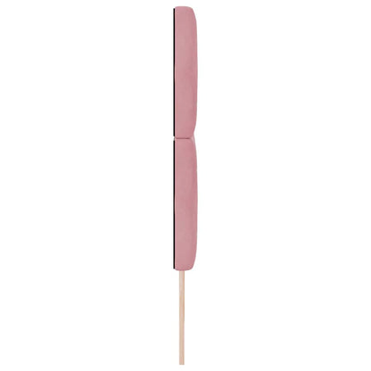 vidaXL LED Kopfteil mit LED-Lichtleisten Rosa 180 cm Polyester