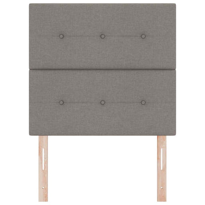 vidaXL LED Kopfteil mit LED-Lichtleisten Taupe 80 cm Polyester