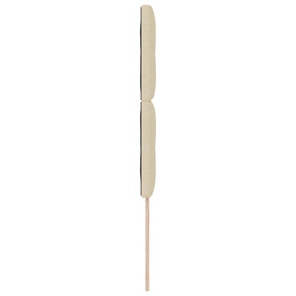 vidaXL LED Kopfteil mit LED-Lichtleisten Creme 80 cm Polyester