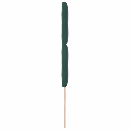 vidaXL LED Kopfteil mit LED-Lichtleisten Grün 80 cm Polyester