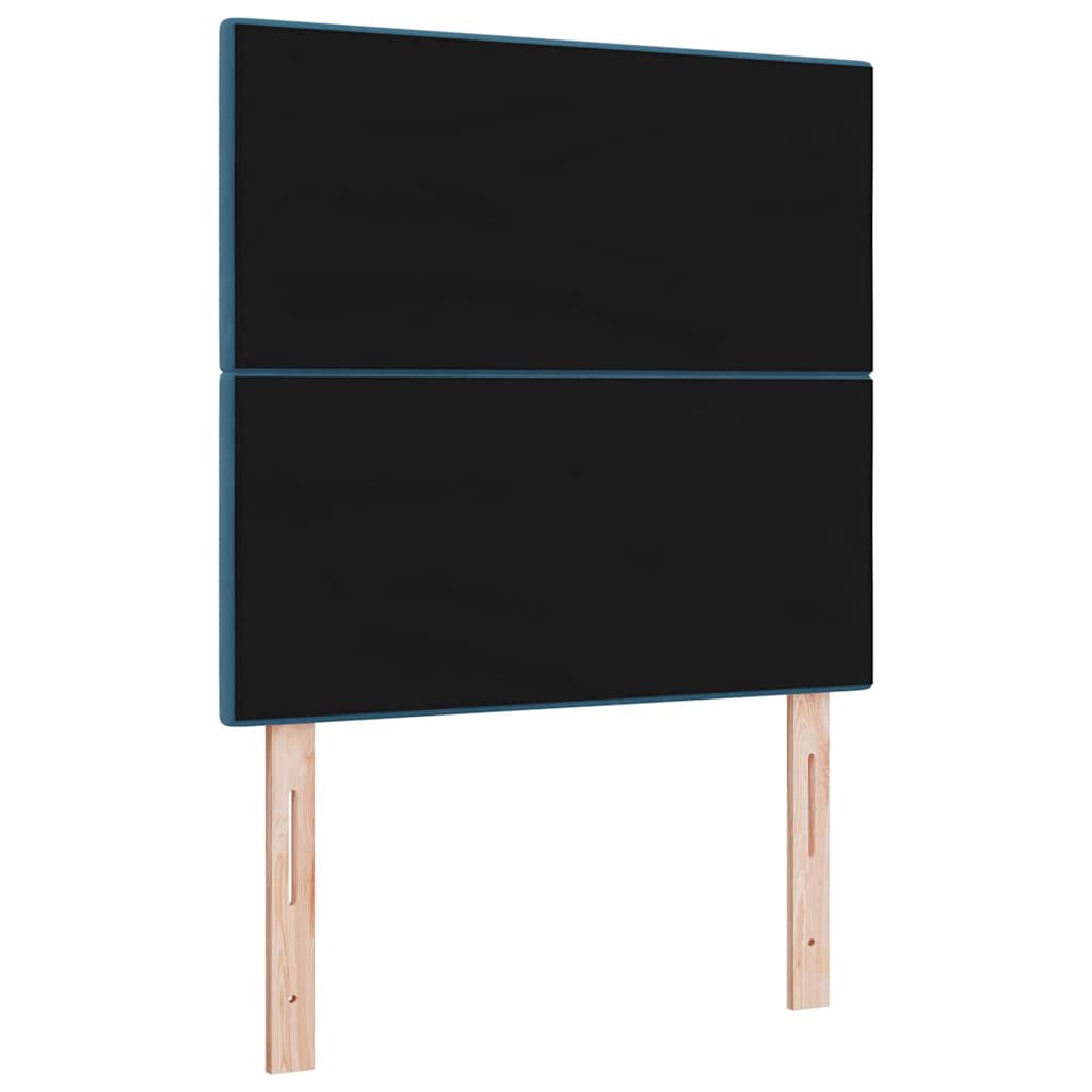 vidaXL LED Kopfteil mit LED-Lichtleisten Blau 80 cm Polyester