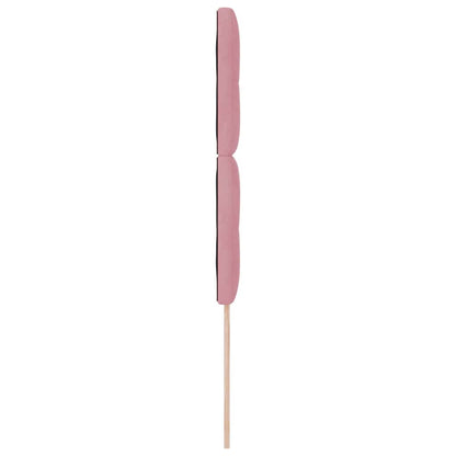 vidaXL LED Kopfteil mit LED-Lichtleisten Rosa 80 cm Polyester