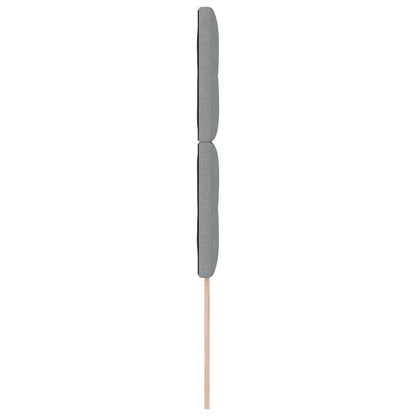 vidaXL LED Kopfteil mit LED-Lichtleisten Hellgrau 90 cm Polyester