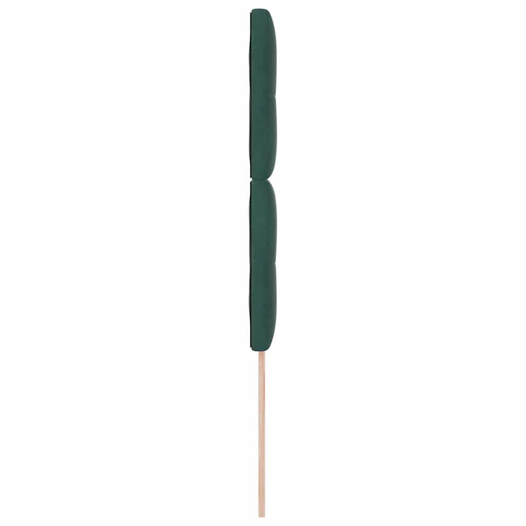 vidaXL LED Kopfteil mit LED-Lichtleisten Grün 90 cm Polyester